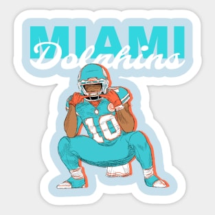 Miami dolphins - Tyreek Hill 10 Sticker